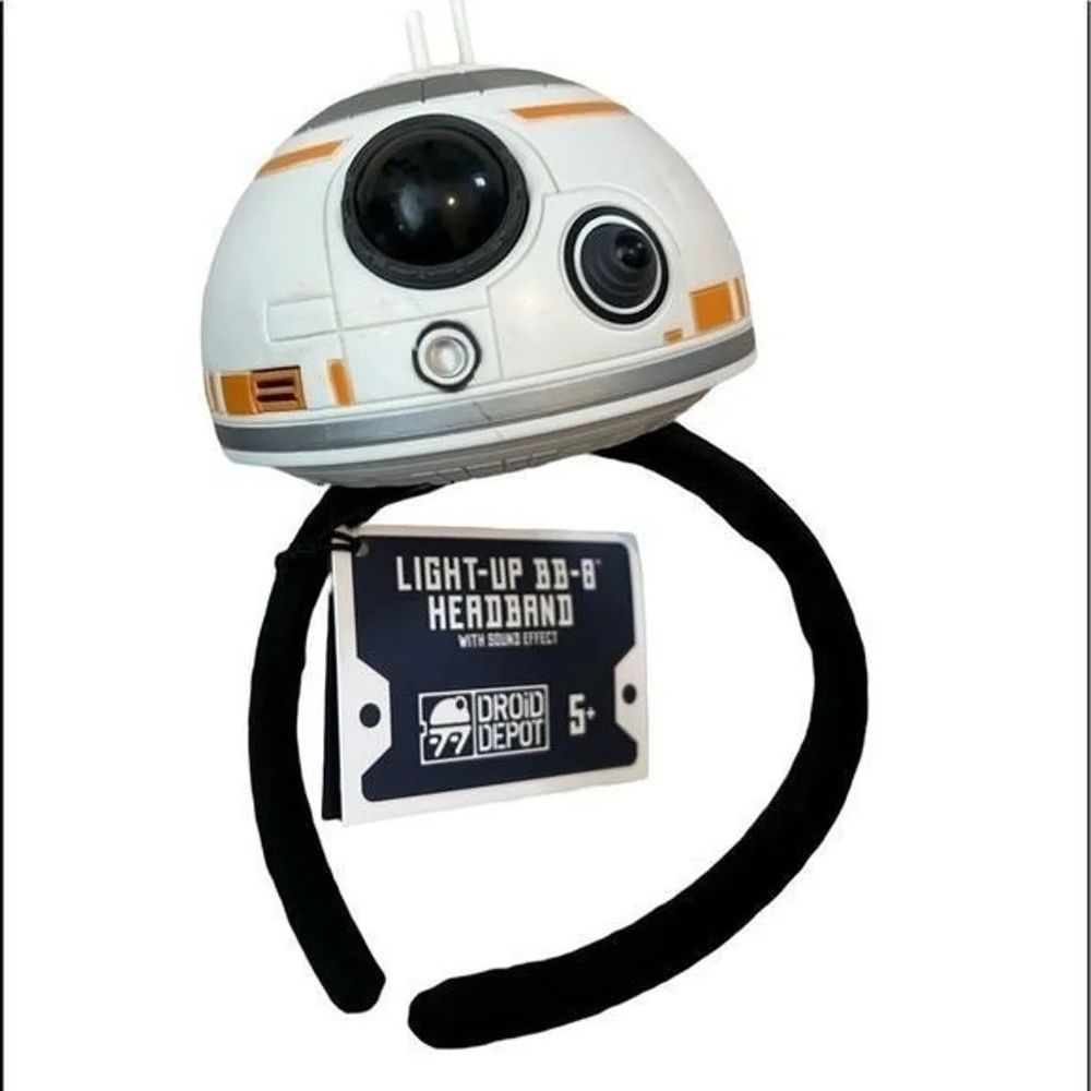 Disney Galaxy's Edge Droid Depot BB-8 Light-Up Headband w/Sound Effect NEW